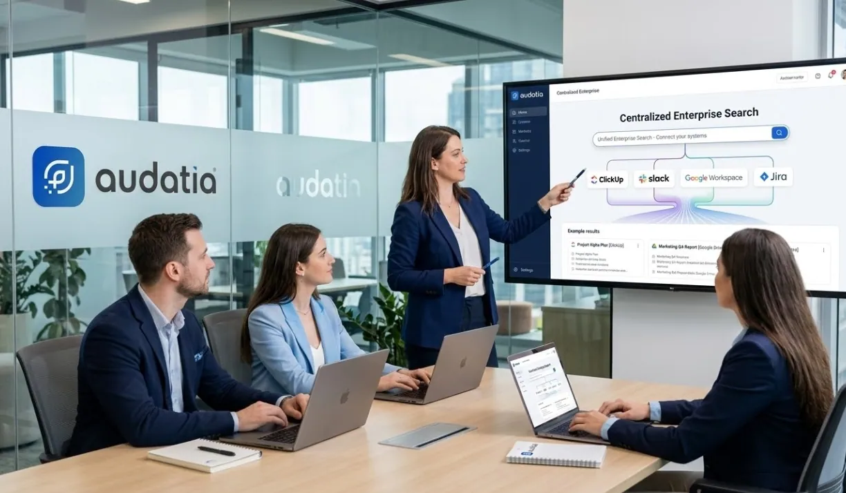 ClickUp Enterprise Search O Guia Estratégico para Unificar a Inteligência da sua Empresa
