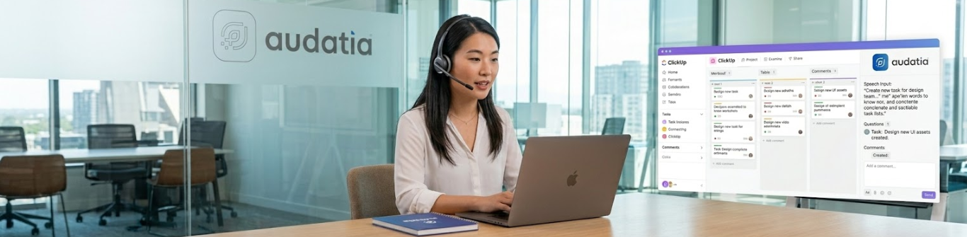 ClickUp Talk to Text Transformando Voz em Ação para uma Operação Ágil e Sem Barreiras