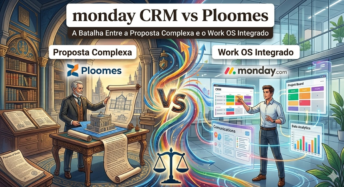 monday CRM vs Ploomes: A Batalha Entre a Proposta Complexa e o Work OS Integrado